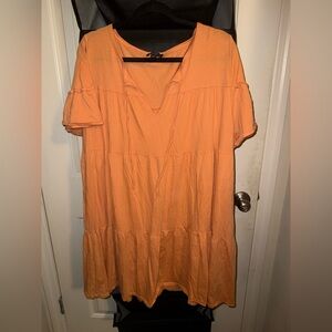 J crew ruffle tshirt dress